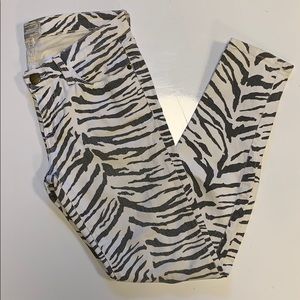 Current/Elliott Zebra Skinny Jeans sz27